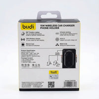 Budi Car Mount Phone Holder with Built-In Charger