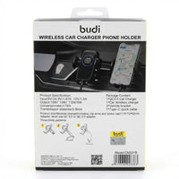 Budi 2-in-1 Wireless Charger & Car Phone Holder