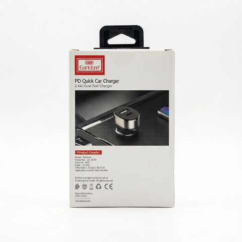 High-Speed 36W Type-C Car Charger by Earldom - Dual PD Ports