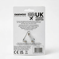 Daewoo UK Tourist Adaptor - Universal to UK 3-Pin Plug Converter