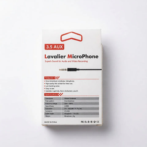 Professional Lavalier Microphone - High-Fidelity Lapel Mic for Android