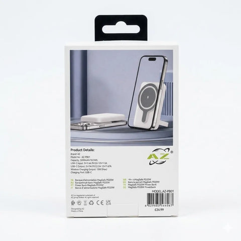 AZ 5000mAh MagSafe Power Bank PD20W Fast Charging Portable Battery