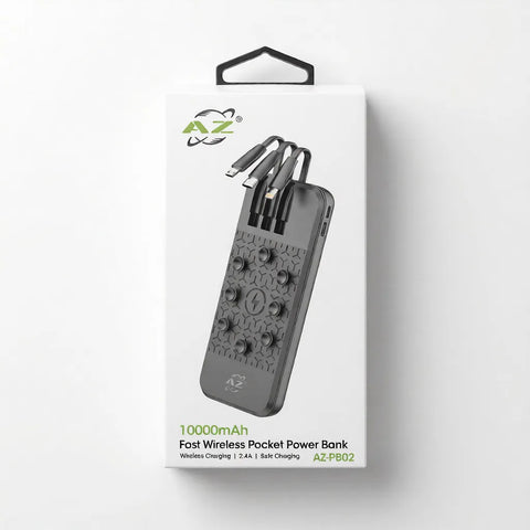 12,000mAh Magnetic Wireless Power Bank - 5W Fast Charge & Folding Bracket