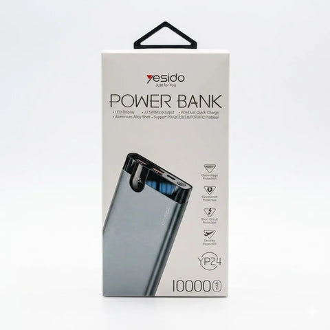 YP24 10000mAh High Capacity Fast Charging Power Bank