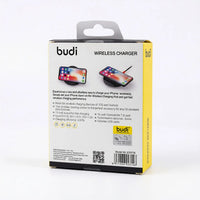 Budi 10W Fast Wireless Charger Stand - Universal Qi-Certified Charging