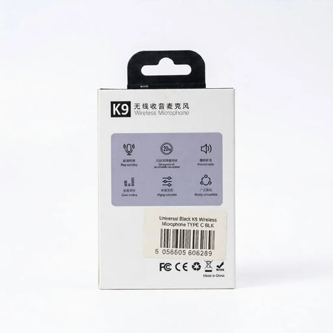 K9 Wireless Microphone for iPhone – Plug & Play Lavalier Mic