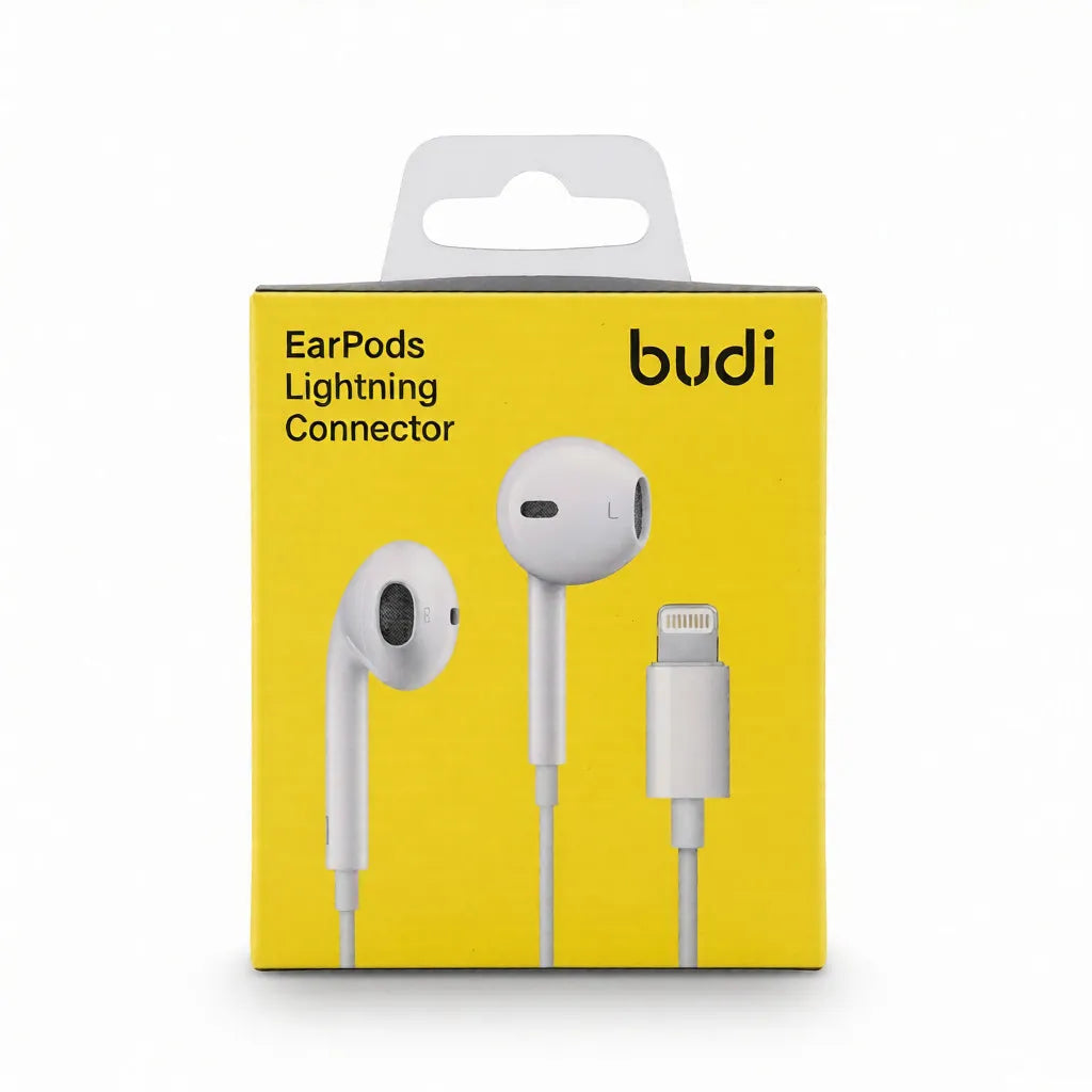 Budi Lightning Earbuds – Plug & Play Hi-Fi Stereo Sound for iPhone