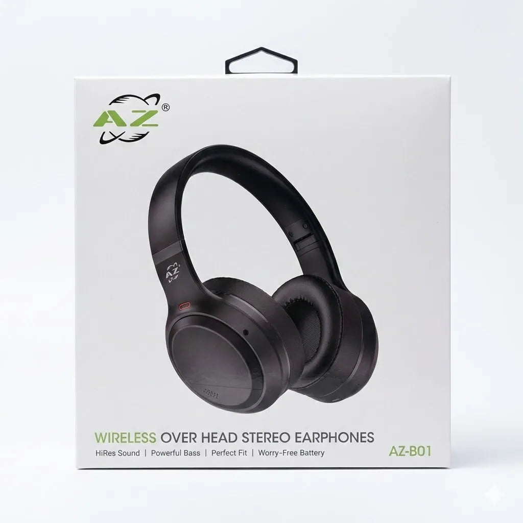 AZ-B01 Wireless Over-Ear Headphones with Bluetooth 5.4 & Hi-Res Sound