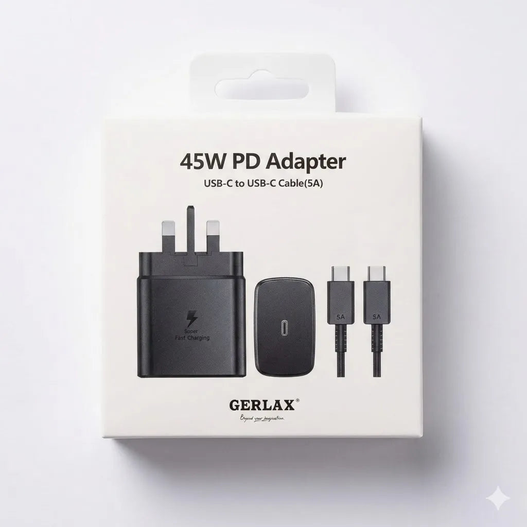 Samsung Original 45W Super Fast Charger with Type-C to Type-C Cable