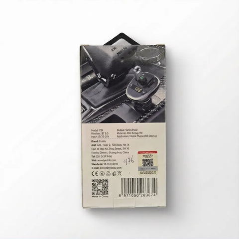 Y39 Smart FM Transmitter MP3 Player with USB Car Charger