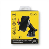 Budi Car Mount Phone Holder with Built-In Charger